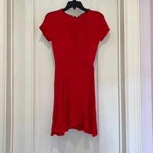 Red Wrap Dress